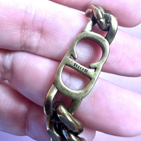 Repurposed DIOR Charm Choker Necklace - Picture 3 of 4